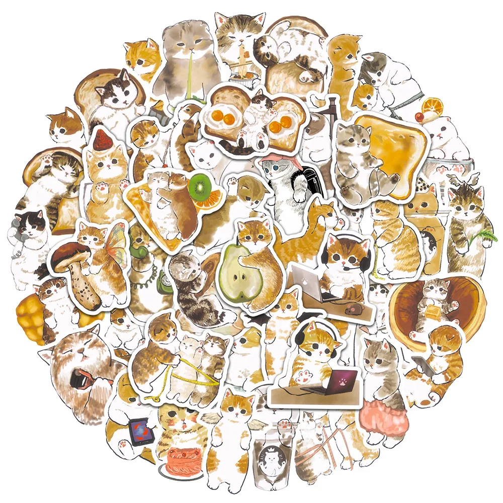 

10/50 шт. Kawaii Be My Cat Декоративные Канцелярские наклейки Скрапбукинг DIY дневник альбом Стик этикетка 2022