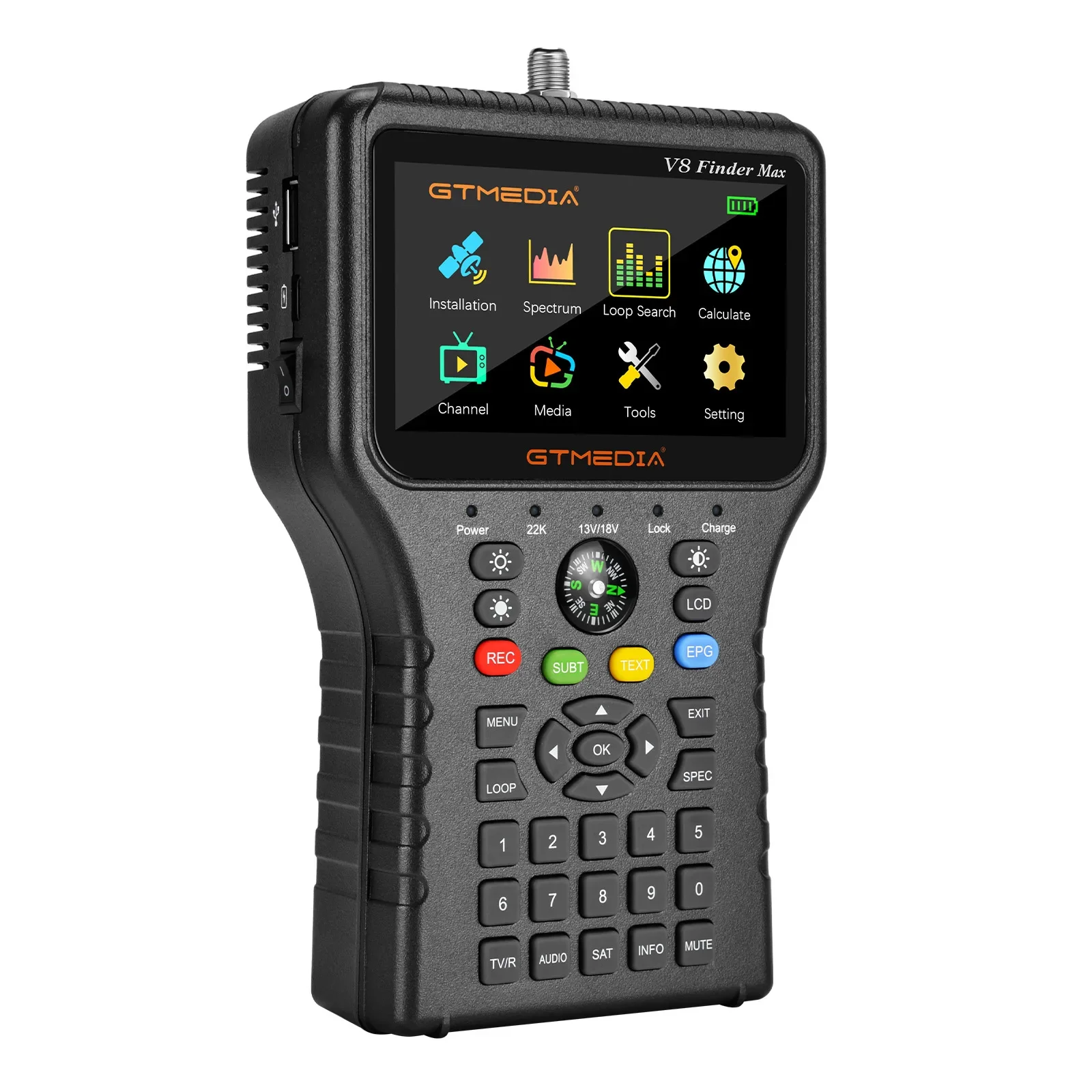 Фото V8 Finder Max Star Finder, DVB-S2X/S2/S, 2 4,3-дюймовых экрана №2