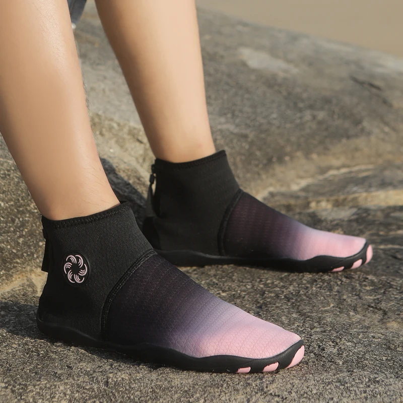 HIKEUP Couple Models Fitness Shoes Swimming Shoes Rubber Sole Multifunctional Men's Shoe Yoga Treadmill Sneaker Plus Size