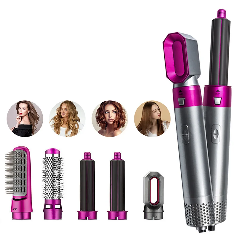 

1000W 5 IN 1 Hair Dryer Brush Auto Hair Curler Professional Hot Air Brush Styler and Volumizer Hair Straightener Curler Comb