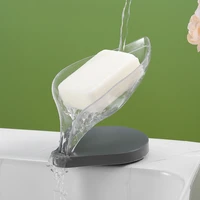 leaf shape soap dish drain soap rack bathroom accessories suction cup soap dish tray soap dish for bathroom soap container