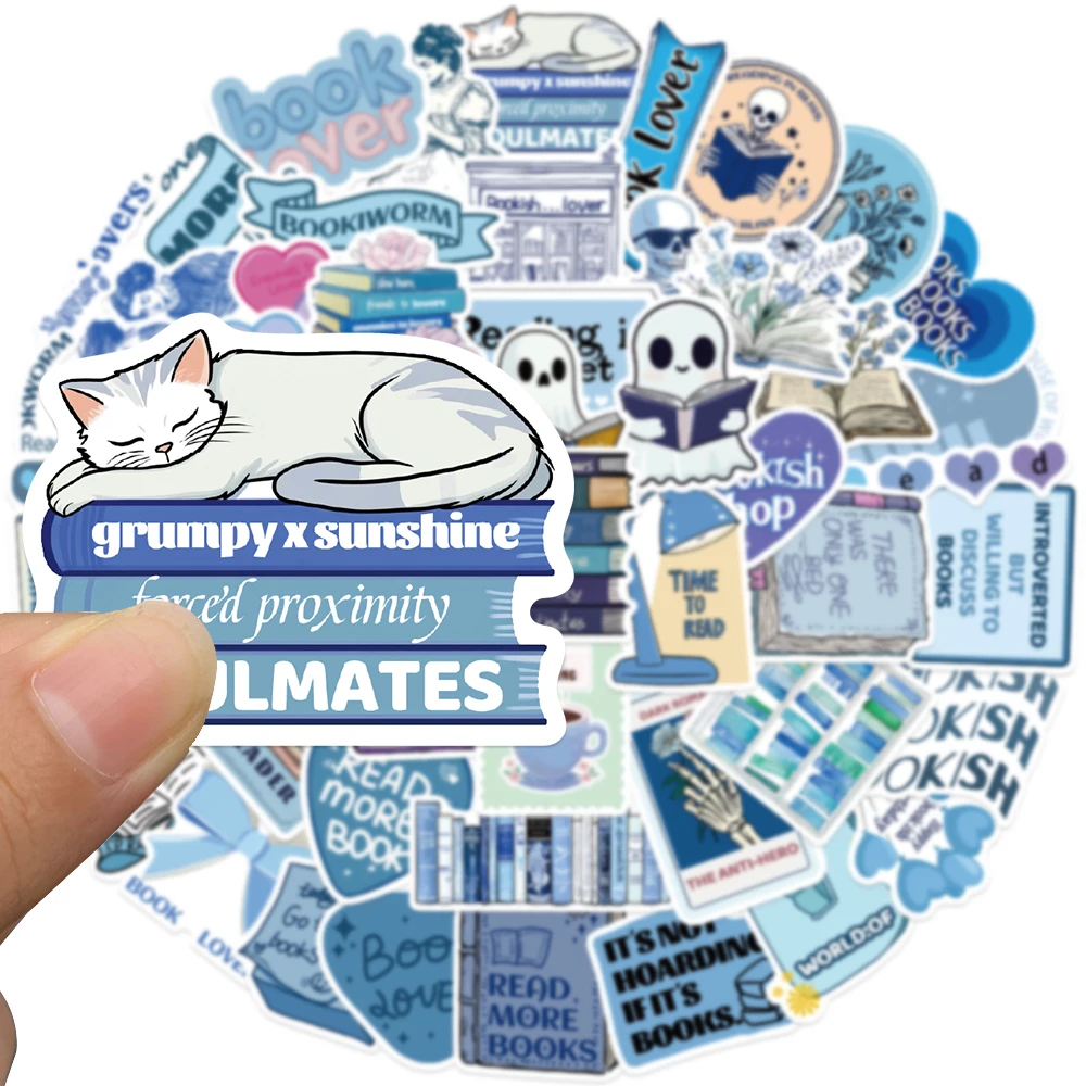 

50 шт. мультяшные виниловые наклейки blue