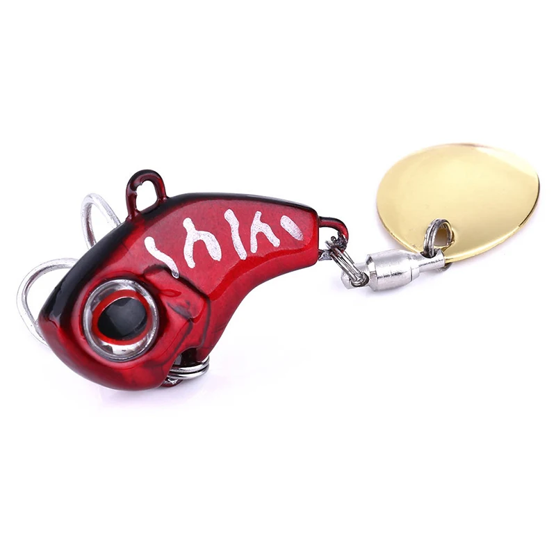 ZWICKE 9g 16g 21g Spinning Metal VIB Vibrating Lure Spinning Spoon Fishing Lure Trout Winter Fishing Hard Vib Rotating Sequins enlarge
