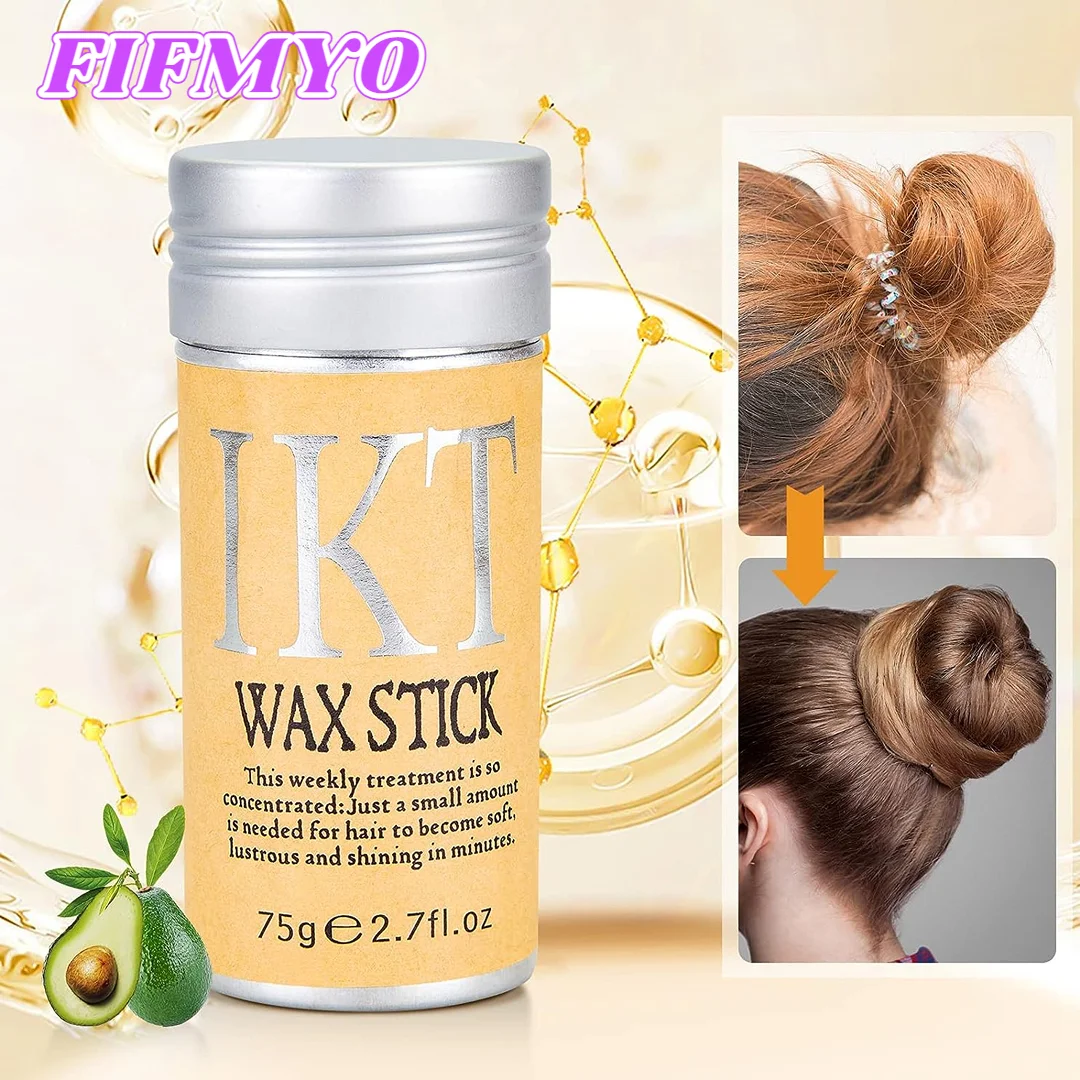 

Wax Stick for Hair Wigs Fly away Strong Hold Hair Tamer Stick for Smoothing Flyaway Non-greasy Styling Wax for Edge Frizz