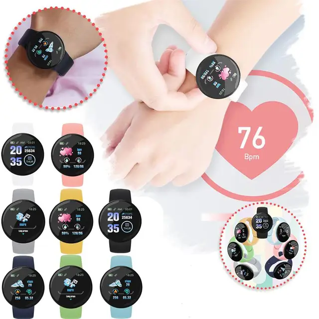 D18s Smart Watch Men And Women Sports Watch Blood Pressure Sleep Monitoring Fitness Tracker for Android ios Pedometer Smartwatch 2