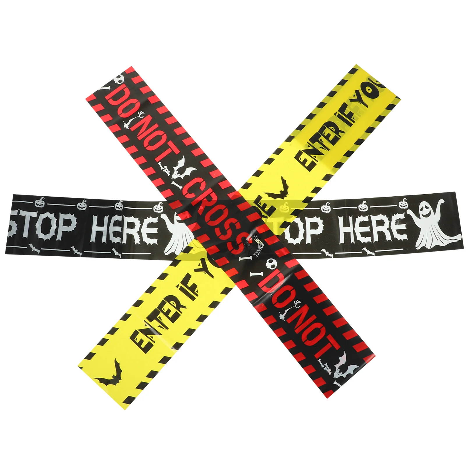 

3 Pcs Danger Warning Line Halloween Decorations Tape Scene Party Tapes Supplies