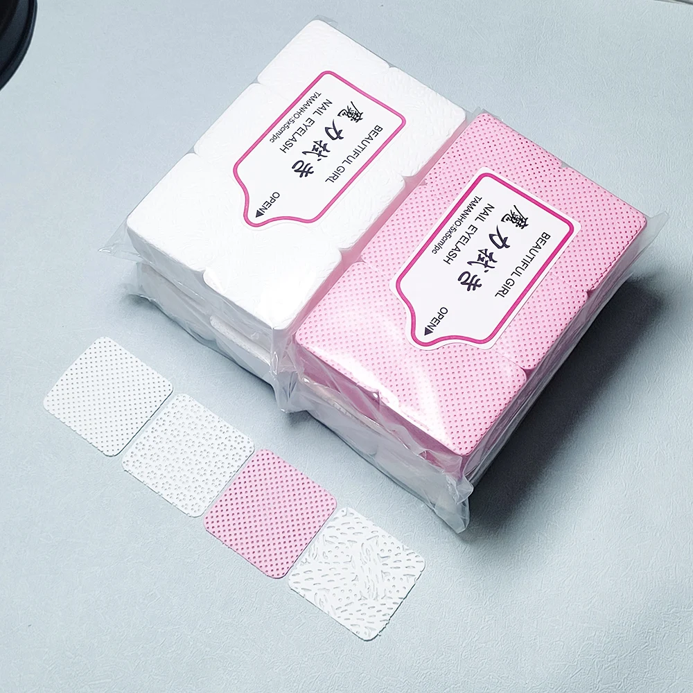 300/600 шт. безворсовые салфетки для снятия лака ногтей