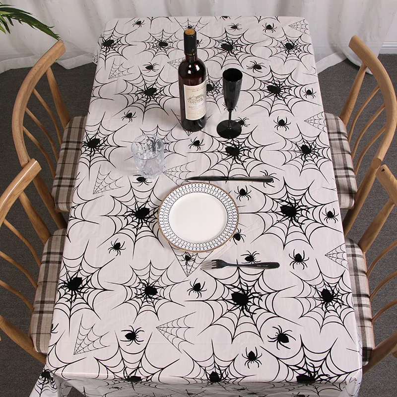 

Halloween Spider Web Tablecloth Bar Party Atmosphere Venue Layout Props Spider Web Tablecloth Table Cloth Rectangular Manteles