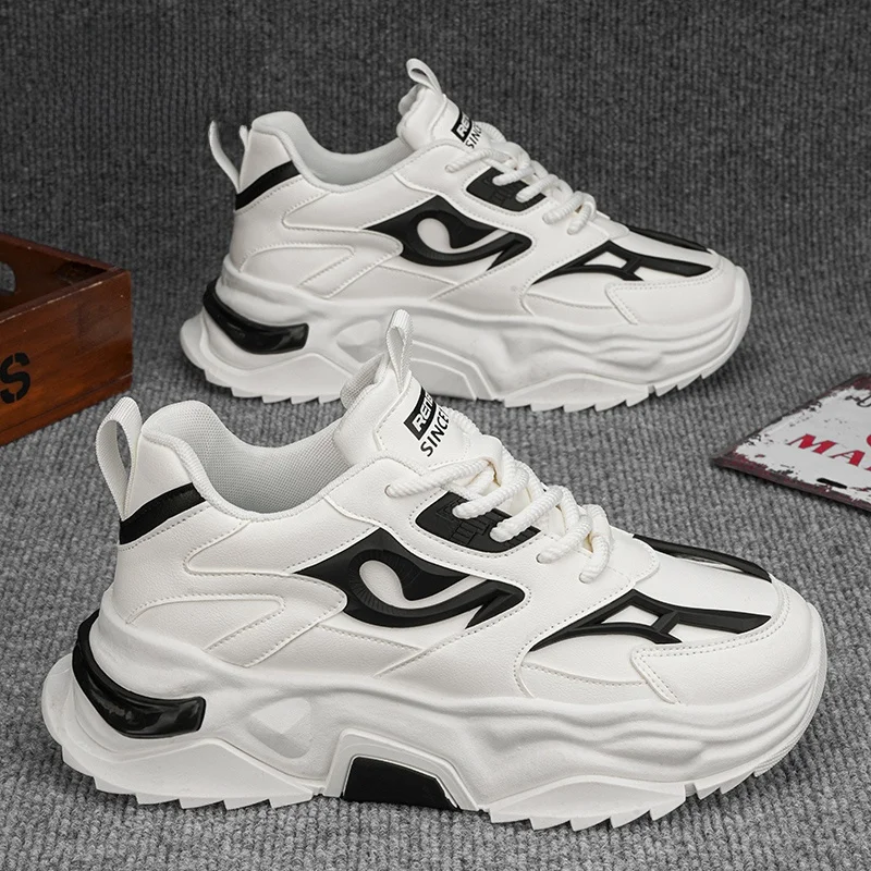 Осенние кожаные туфли для папы Renben мужские новинка 2024 популярные зимние легкие