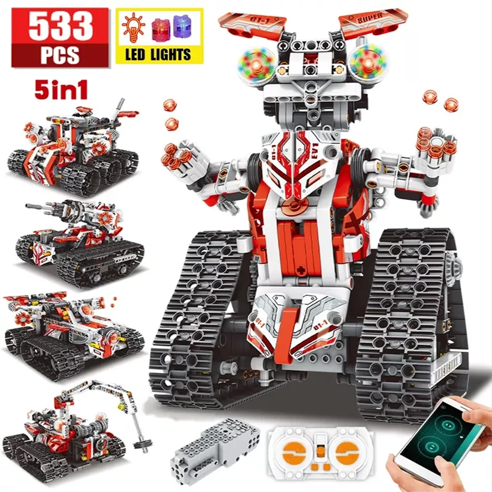 

Remote Control Intelligent Deformation Robot Assembly Building Blocks Robot Car Building Blocks Children's Educational Toys