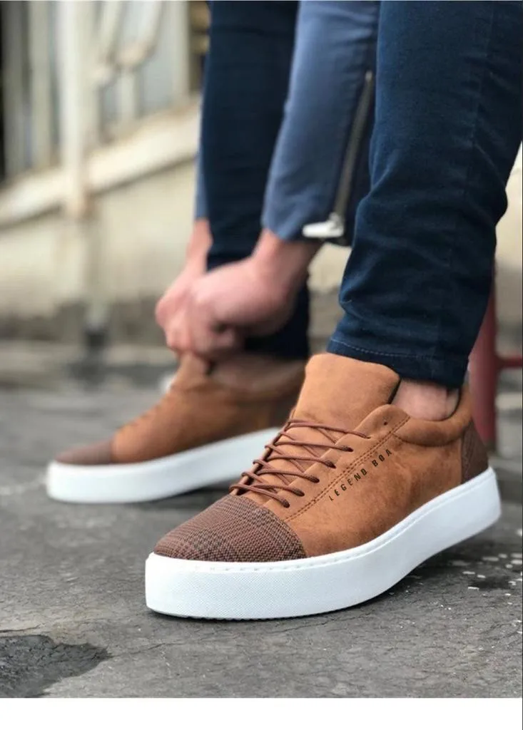 Спортивная классическая мужская обувь BA0104 в клетку на шнуровке |