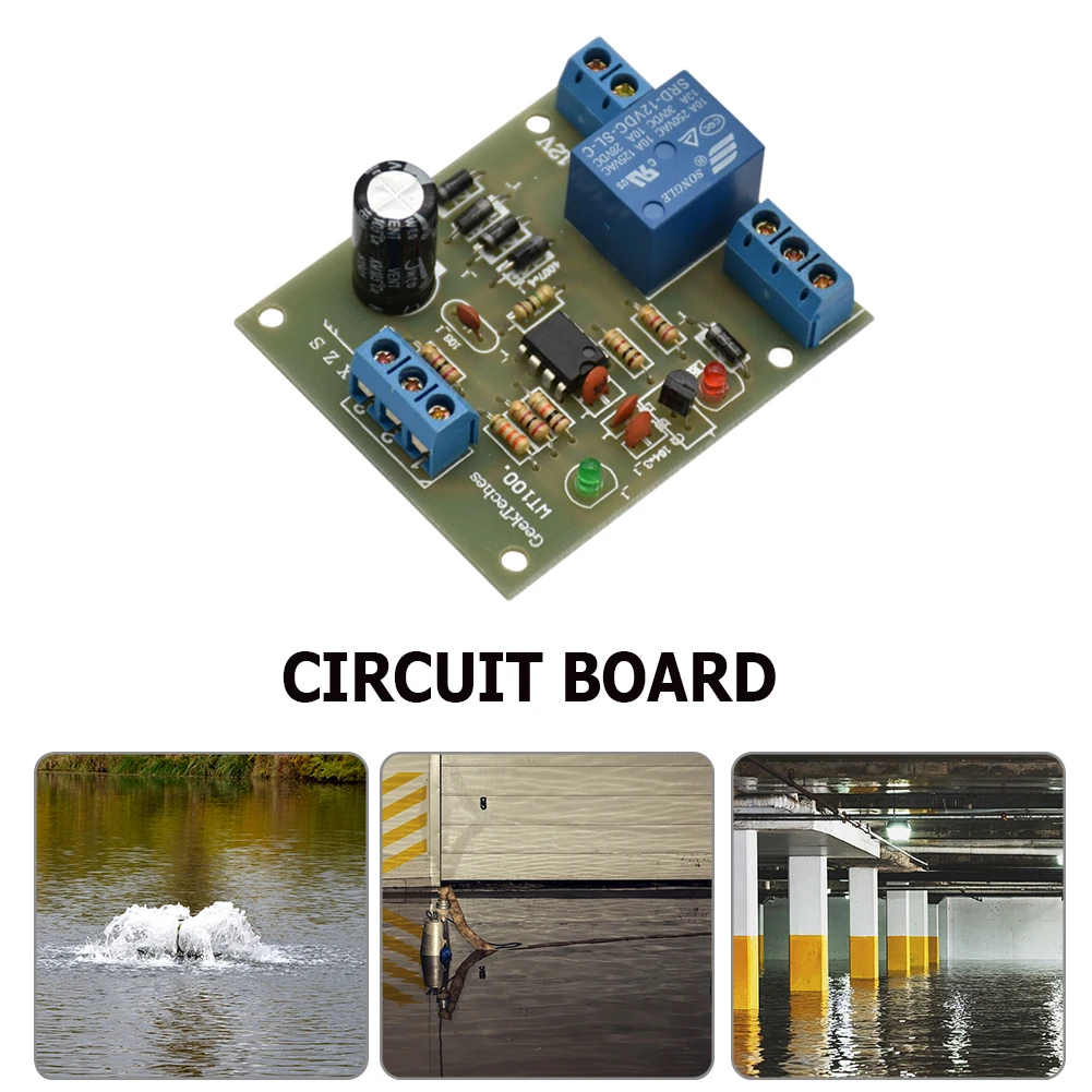 

9V-12V Water Level Detection Board Liquid Level Sensor Relay Module Drainage Circuit Board DIY Electronic Accessories
