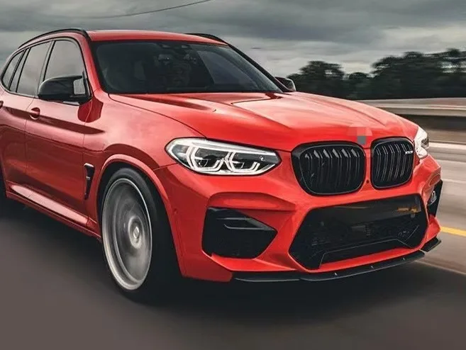 Для BMW X3M X4M F97 F98 Pre Facelift 2019 2020 2021 передний бампер разделитель губ спойлер комплект