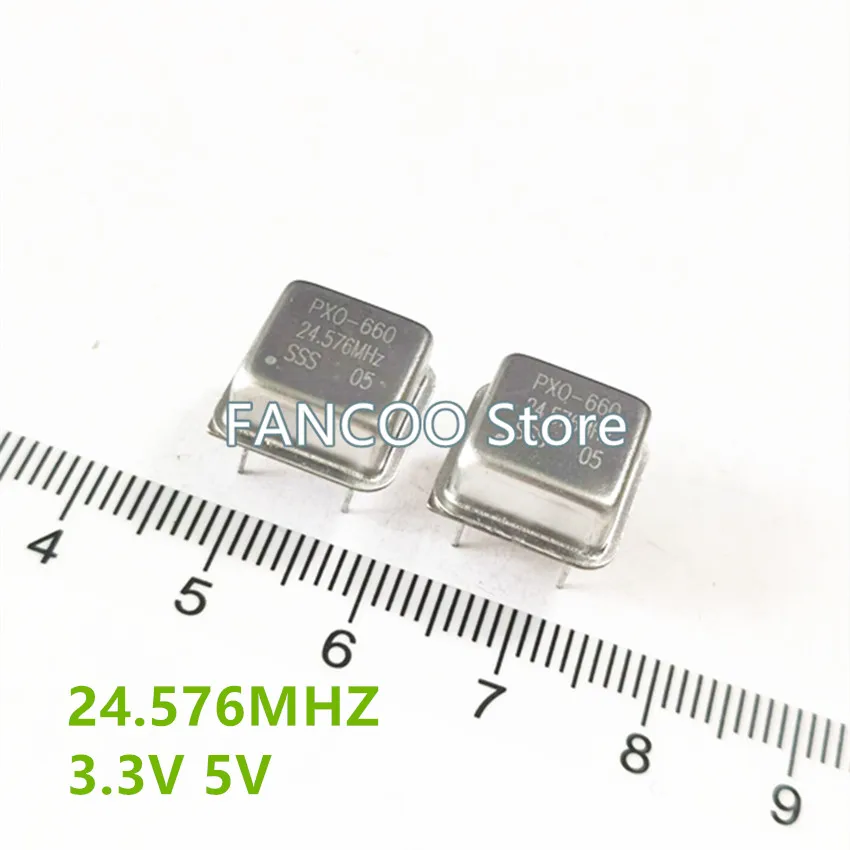 

5PCS 24.576M 24.576MHZ Half Size 3.3v 5v CRYSTAL CLOCK OSCILLATOR OSC DIP-4 24.576