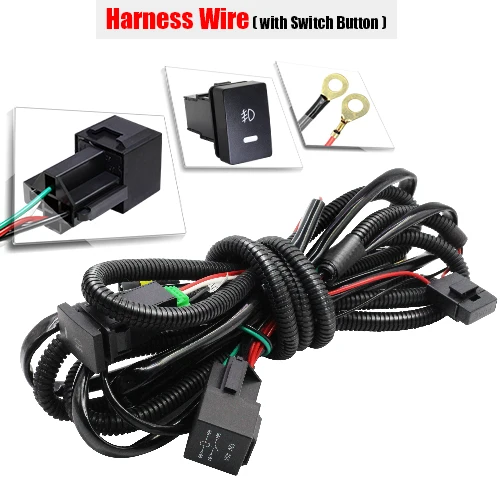 

2 противотуманных фар «ангельские глазки» в сборе для Suzuki Jimny JB64 JB74 2018 2019 2020 30 Вт 6000LM Автомобильные светодиодные противотуманные фары дневного света DRL H11