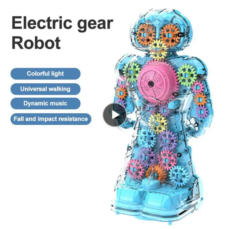 

Children's Creative Walking Robot Toy Electronic Battery Operated Flashing Lights And Music Kids Robot Boys And Girls Present
