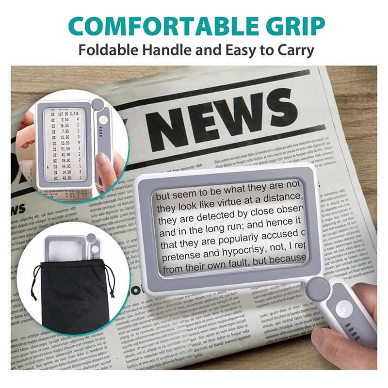 Увеличительное стекло со встроенными деталями для чтения подарков запасная