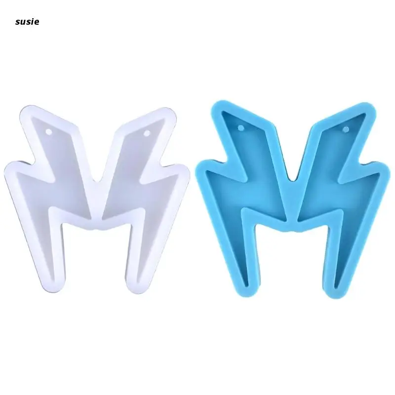 

X7YA Flash Silicone Resin Mold,Earring Mold Epoxy Pendant Molds Resin Jewelry Molds