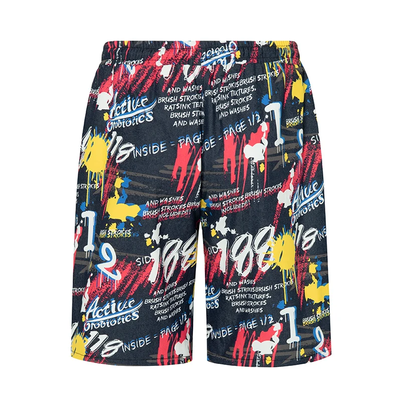 

KUANGNAN Printed Men Shorts Summer Luxury Clothing Sport Streetwear Half Pants Men's Korean Style Clothes Street Wear 5XL 2023