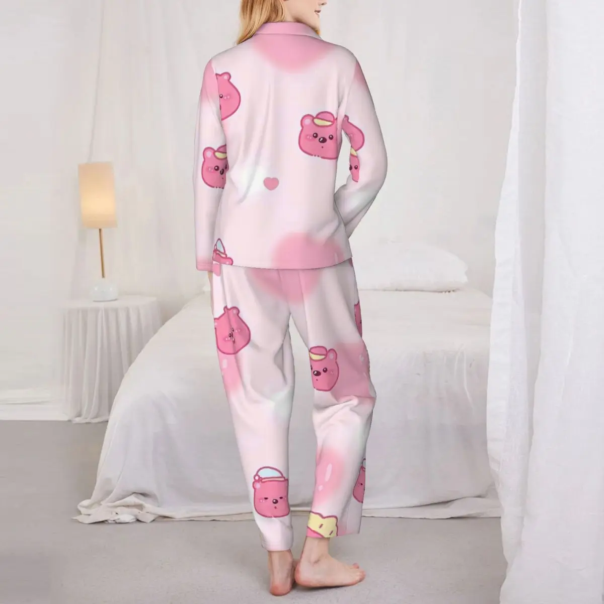 Женский пижамный комплект Loopy из 2 предметов для женщин повседневный костюм с