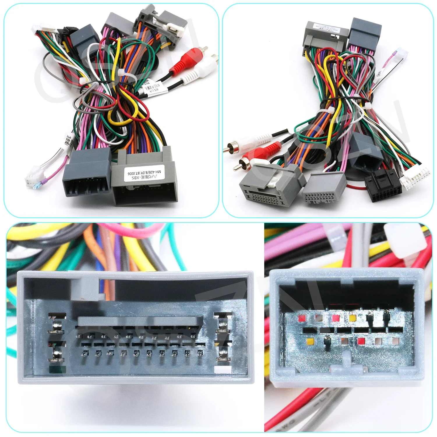 

QSZN DVD 16-контактный кабель питания для Honda Civic Accord 8/6 City Jade Jazz Fit CRIDER STEPWGN Жгут проводов Автомобильный радиоприемник