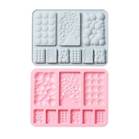 3 different shapes chocolate chunk silicone mold waffle mold diy cake decorating accessories ice tray candy baking moulds