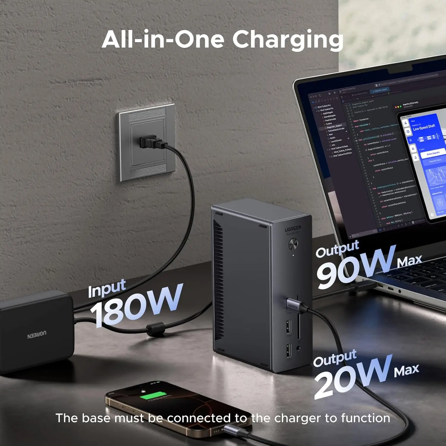 Док-станция Thunderbolt 4 13-в-1, 40 Гбитс, 2.5GbE, два дисплея 4K8K, зарядка 90 Вт, порты SDTF 4.0, для MacBookSurface Pro (art.: 3920d83843ce7) - 3920d83843ce7