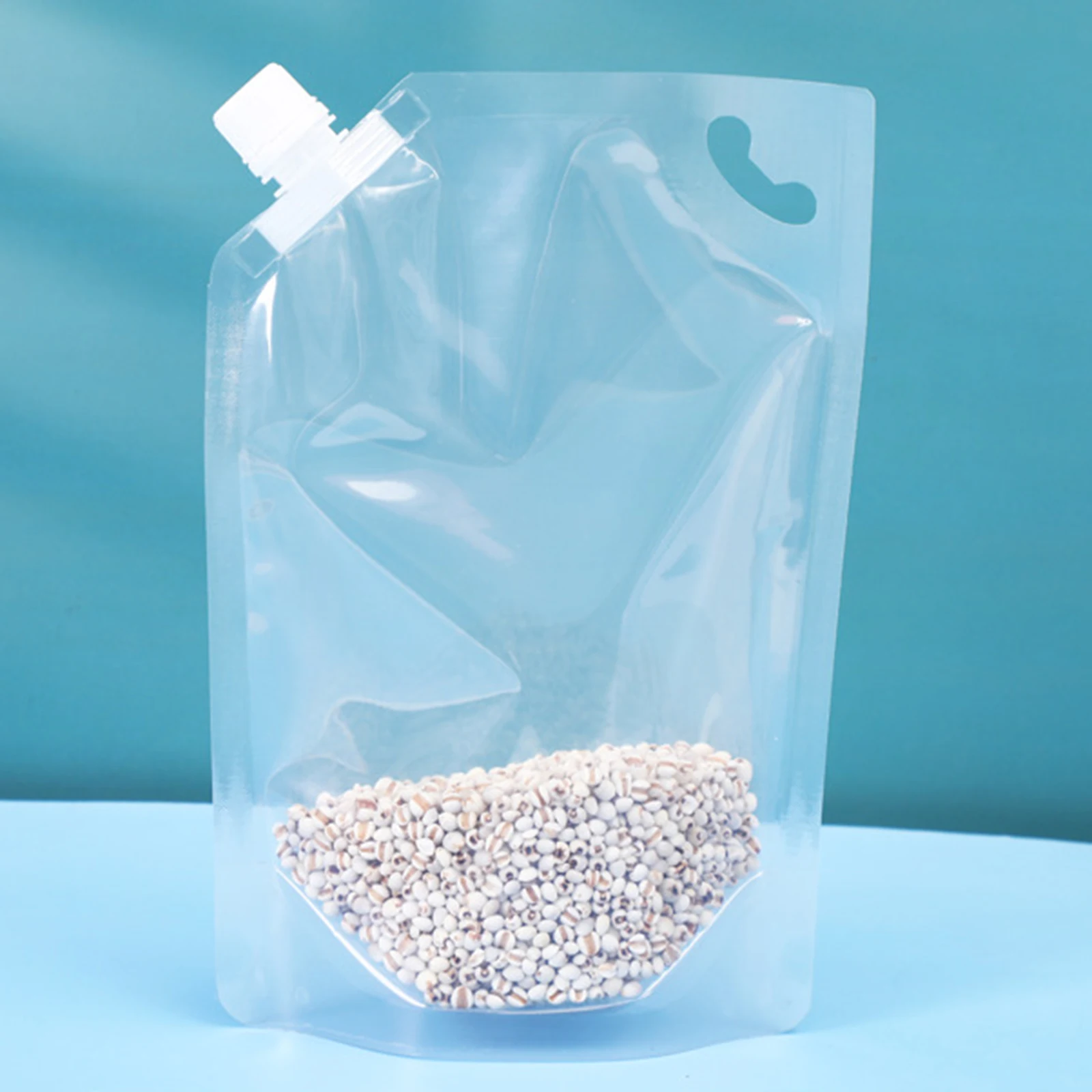 

10pcs 1L-5L Grain Moisture-proof Sealed Bag Transparent Whole Grains Sealed Packaging Bag Food Moisture-proof Storage Bag