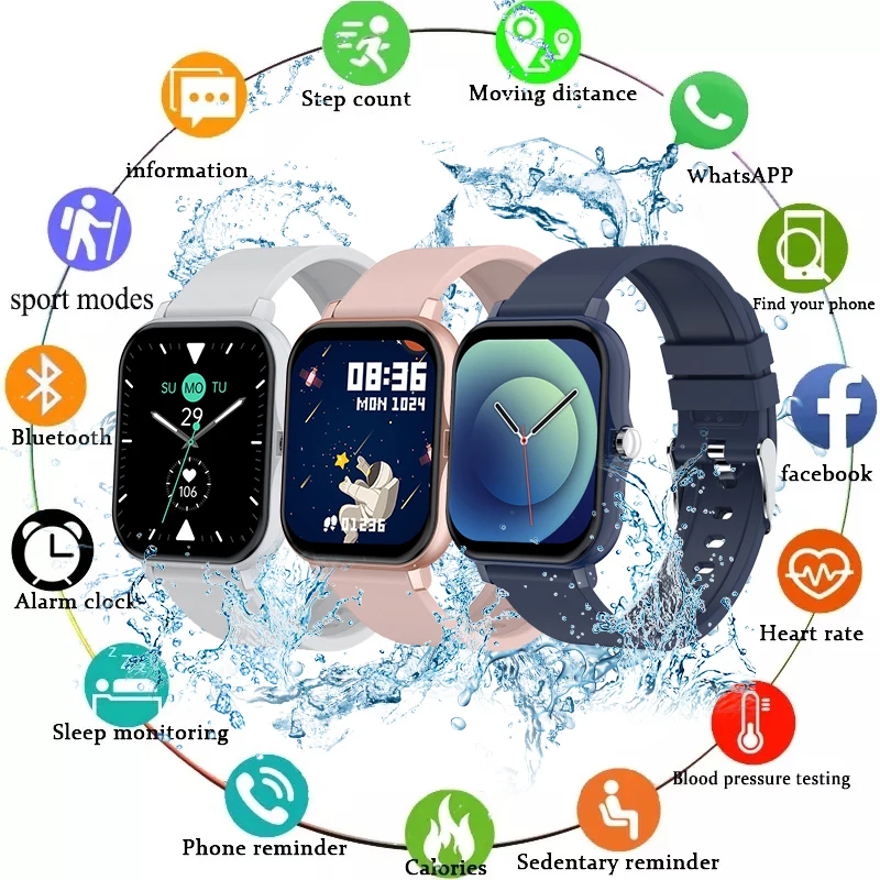 

Смарт-часы с шагомером, тонометром и Пульсометром