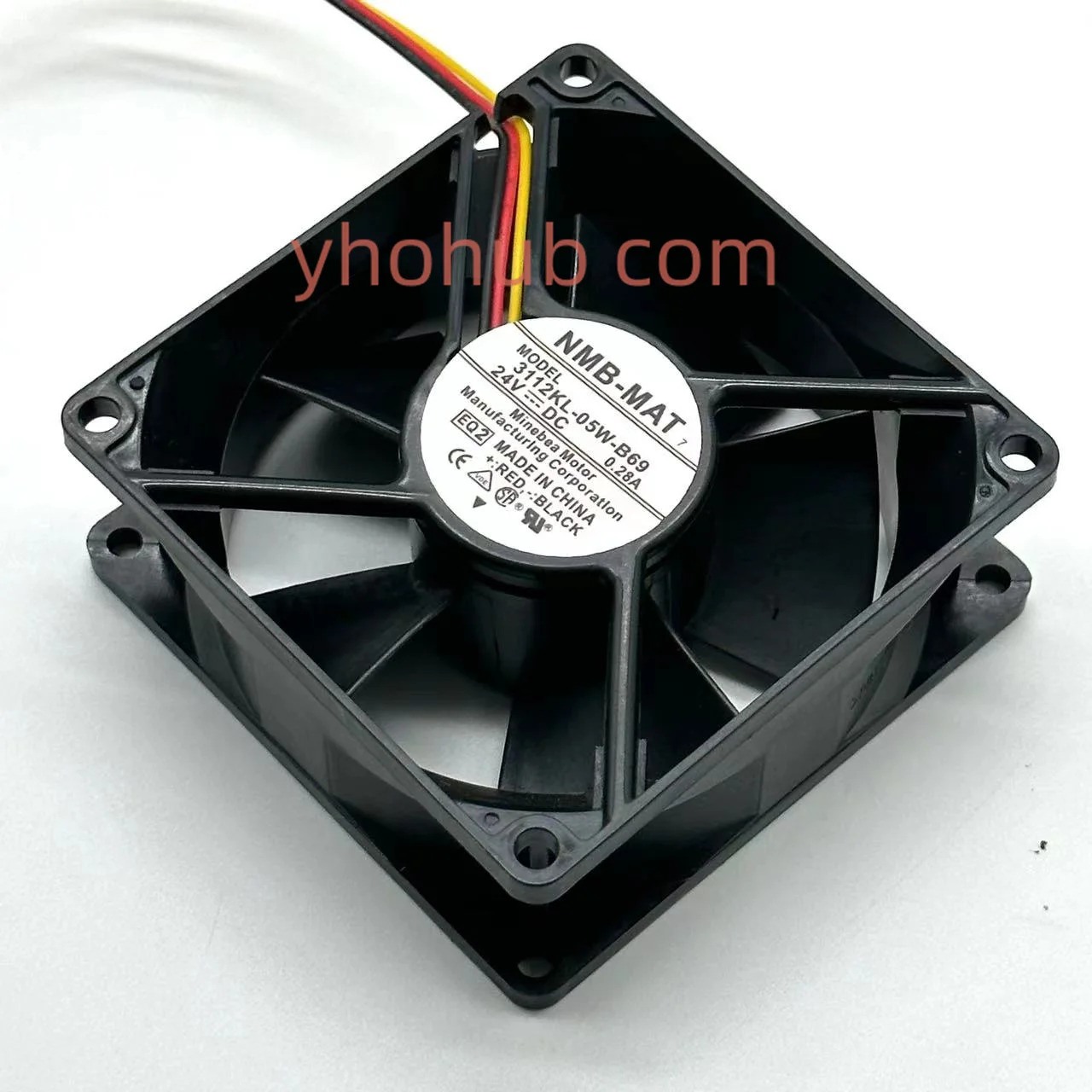 NMB-MAT 3112KL-05W-B69 EQ2 DC 24V 0.28A 80x80x32 мм 3-проводной Вентилятор охлаждения сервера