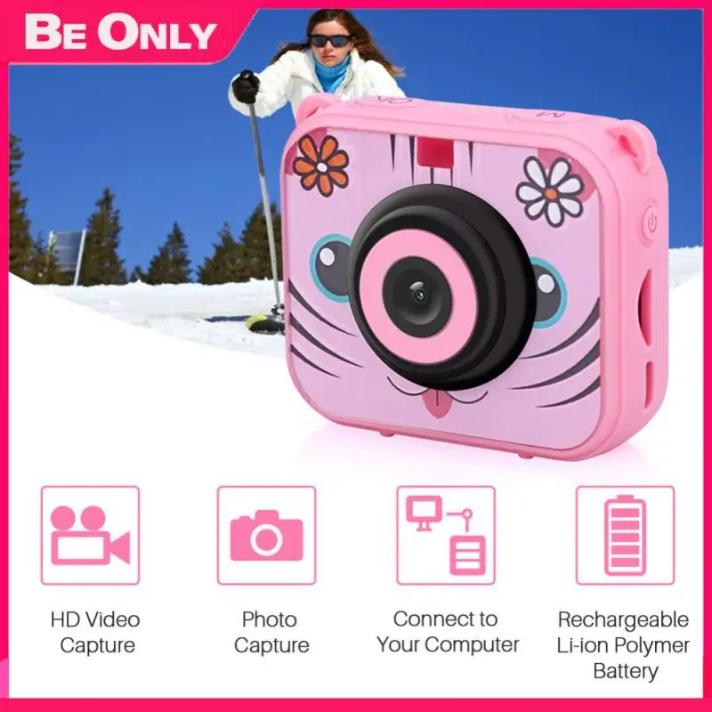 

Sports Dv Kids Camcorder Waterproof Sport Camera Digital Camera 2.0 Inch Screen Kids Video For Kids Birthday Gift 1080p Hd