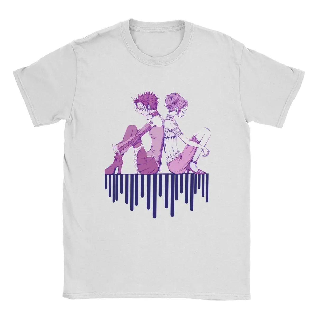 

Crazy Nana Osaki Anime Komatsu T-Shirt Men Crewneck 100% Cotton T Shirts Punk Short Sleeve Tees 4XL 5XL Tops
