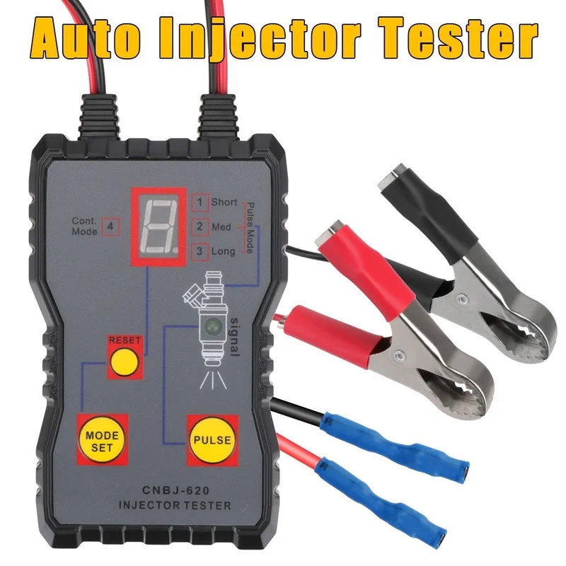 12V Car Fuel Injector Tester Motorcycle Engine Injection Nozzle Diagnostic Tool Test Repair Kit Universal Automotive Accessories