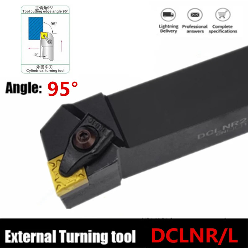 

DCLNR1616H12 DCLNR2020K12 Holder,DCLNR / DCLNL Metal Lathe Cutting Tools,lathe Machine Tools,External Tool D-type for CNMG120404