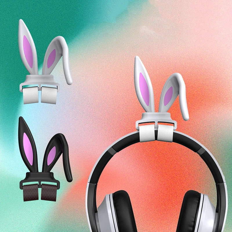 

1Pair rabbit ears Headphones Decoration for Gaming Headsets Attachment Stereo Headset Accessory