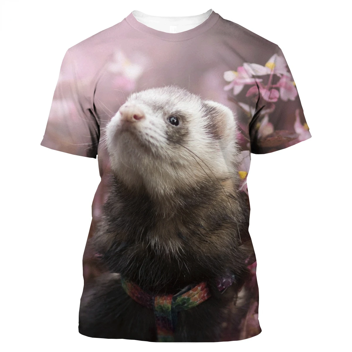 Брендовая летняя футболка BIANYILONG модная спортивная с 3D-принтом животного хорька