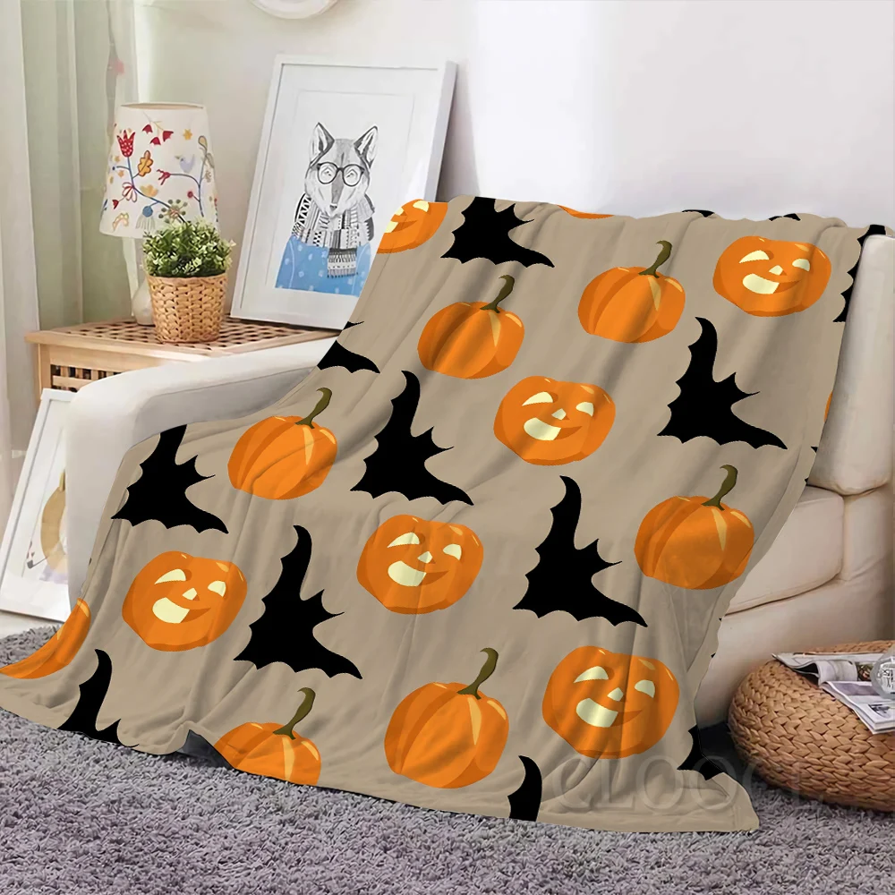 

CLOOCL одеяло "Хэллоуин" мультфильм летучая мышь Тыква Демон 3D Печатный модный домашний декор сохраняющее тепло плед одеяло постельные принадлежности