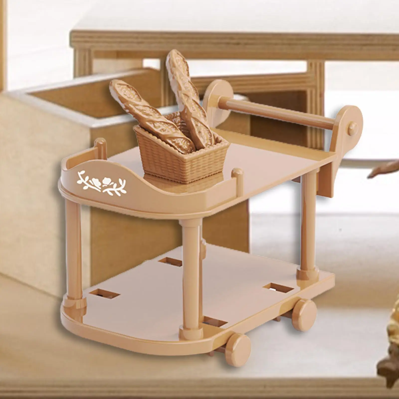 

Стеллаж для хранения мебели для кукольного домика, аксессуары, Миниатюрный декоративный мини-корзина