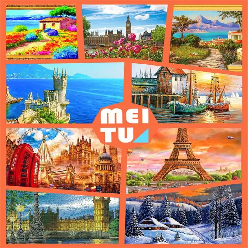

New section 5D Diamond painting, all year round rotate, decorative living room, sticky drill cross stitch embroidery, give frame