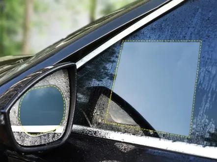 

Car glass and mirror rain slider Film (double)