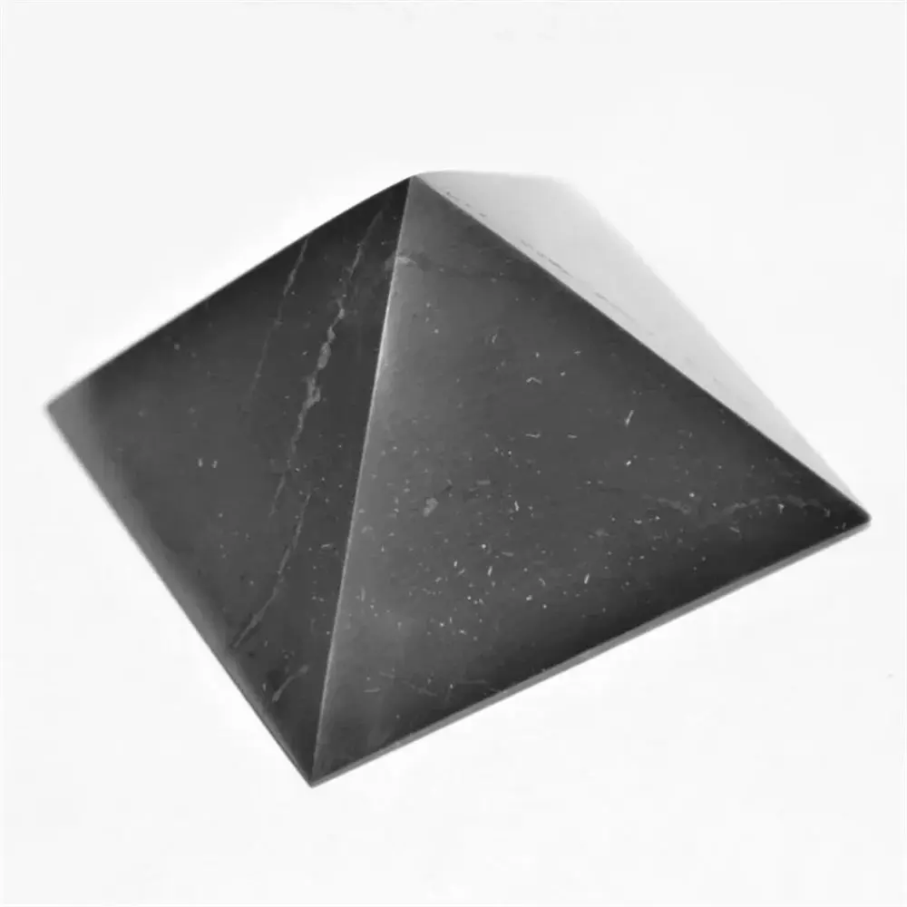 5 см Натуральная Пирамида шунгит кристаллы энергии необработанный камень
