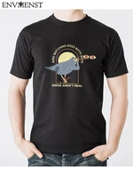 summer 2022 new mens t shirts loose clothes vintage short sleeve fashion bird watching goes both ways birds arent real t shirt