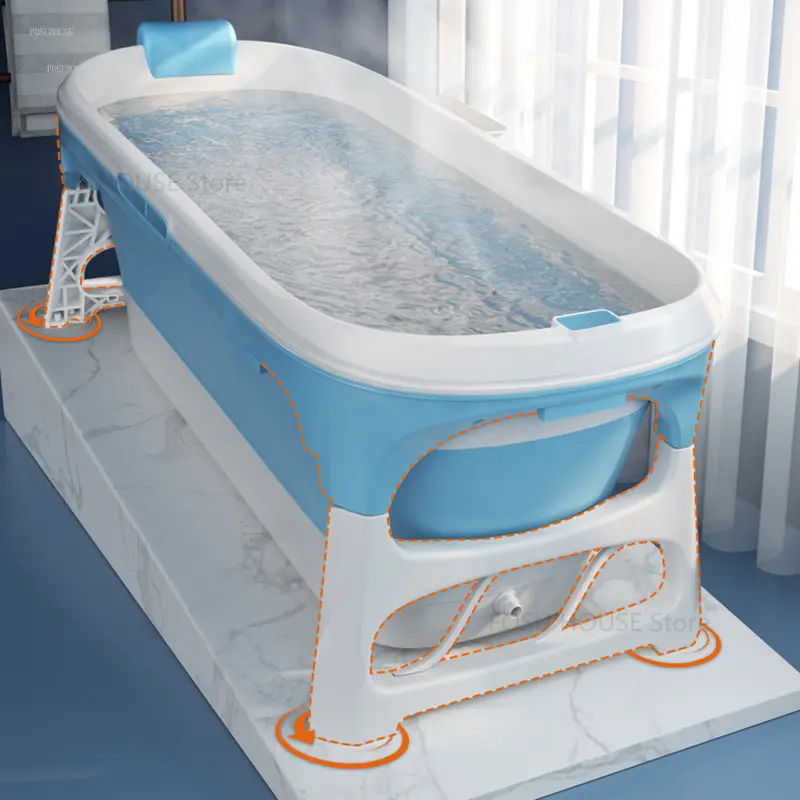 

Household Adult Portable Bathtubs Folding Bathtub Bathroom Adult hot Tub Full Body Sweat Steaming Large Foldable Baby Bathtubs