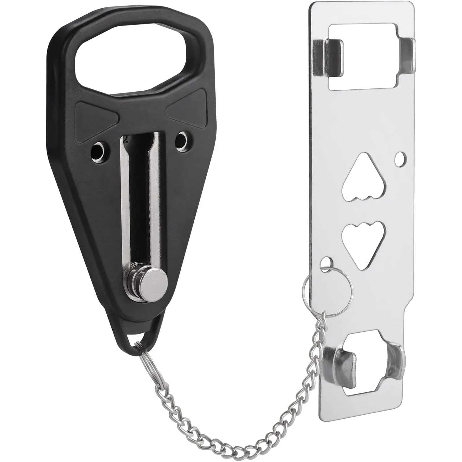 

Портативный Дверной Замок Для Дома, Противоугонный Цепной Замок С Двойным Отверстием Для Комнаты, Отеля