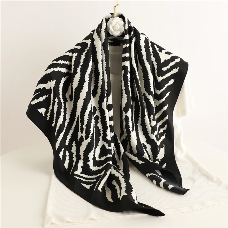 Новинка 2022 хиджаб из Твила головной платок квадратный шарф для женщин женский