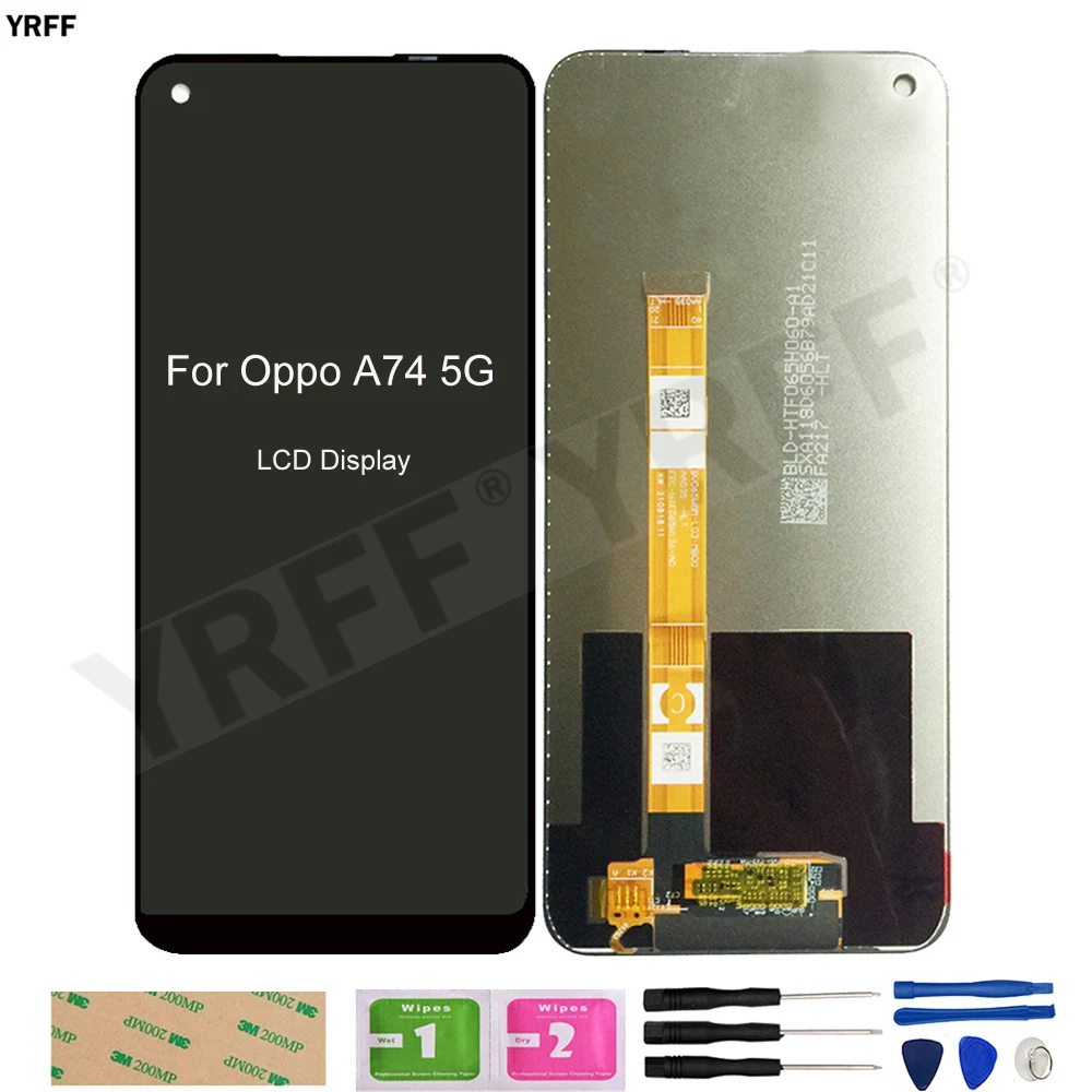 

100% Testd LCD Screens For Oppo A74 5G LCD Display Touch Screen Digitizer Glass Panel Sensor Mobile Phone Repair Parts Free Ship