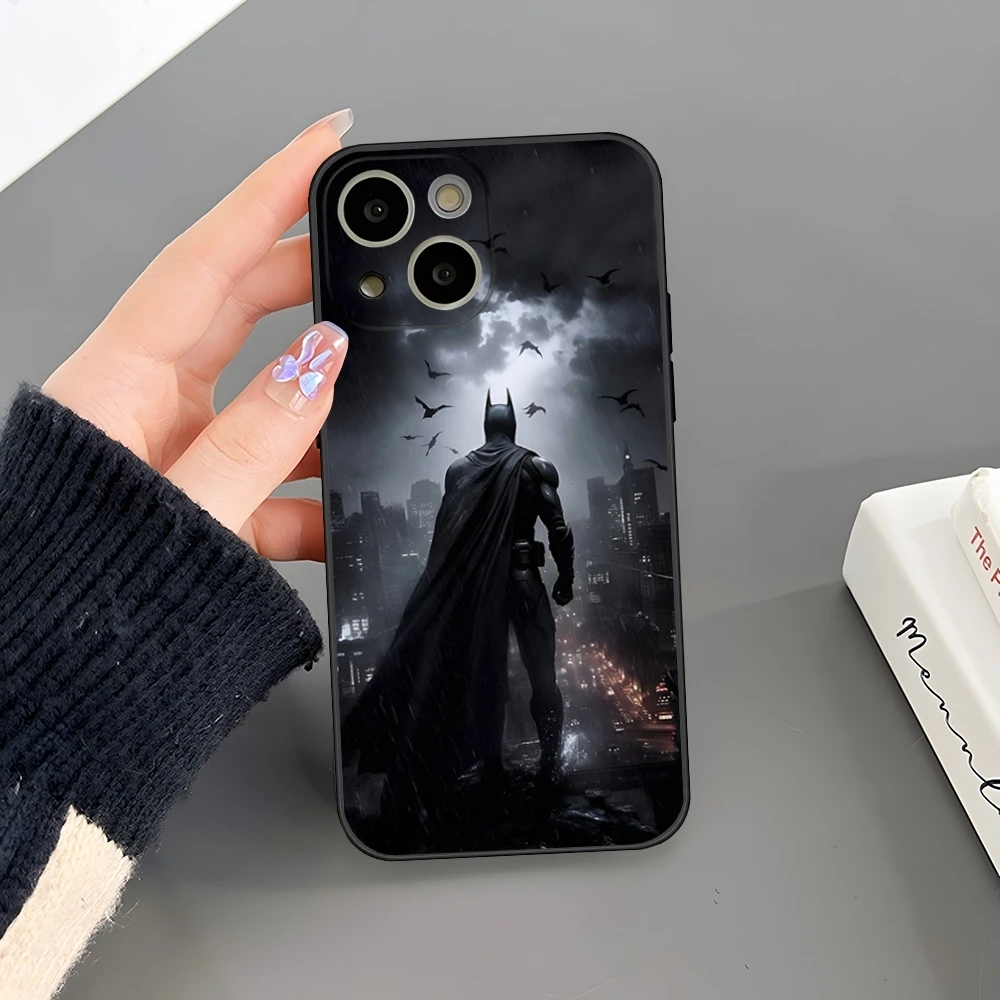 Крутой чехол для телефона с изображением супергероя Бэтмена 14 Pro Max Iphone 15 16 12 Mini 11 13