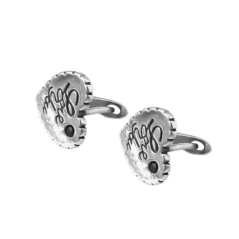 Винтажные модные элегантные серьги-кольца в форме сердца с буквами для женщин