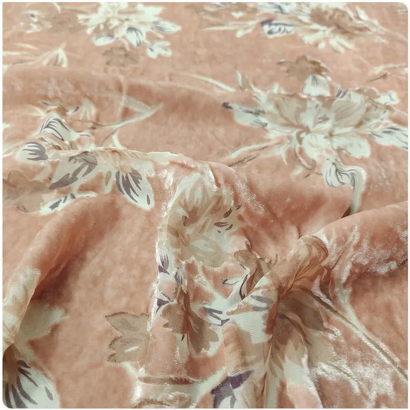 Оранжево-розовый кофейный узор шелковая подошва хлопковое бархатное полое