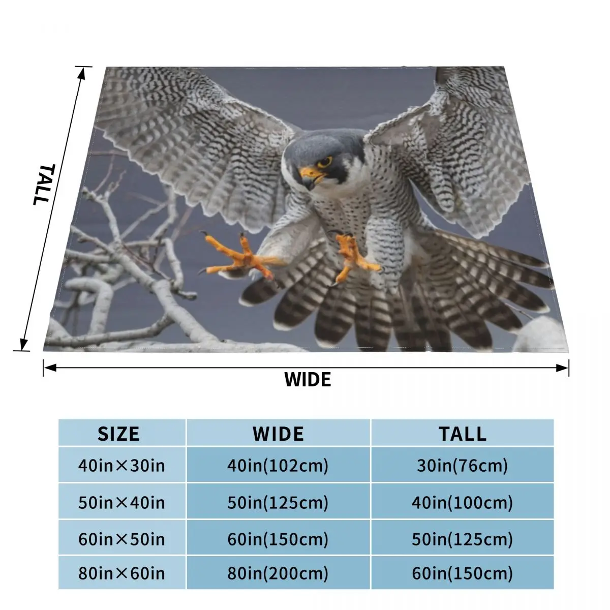 Одеяло для дивана Peregrine Falcon мягкие декоративные пледы диваны